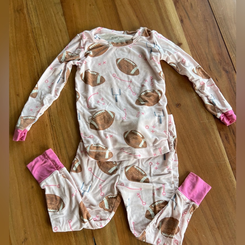 Angel Dear Football Pink Pajamas